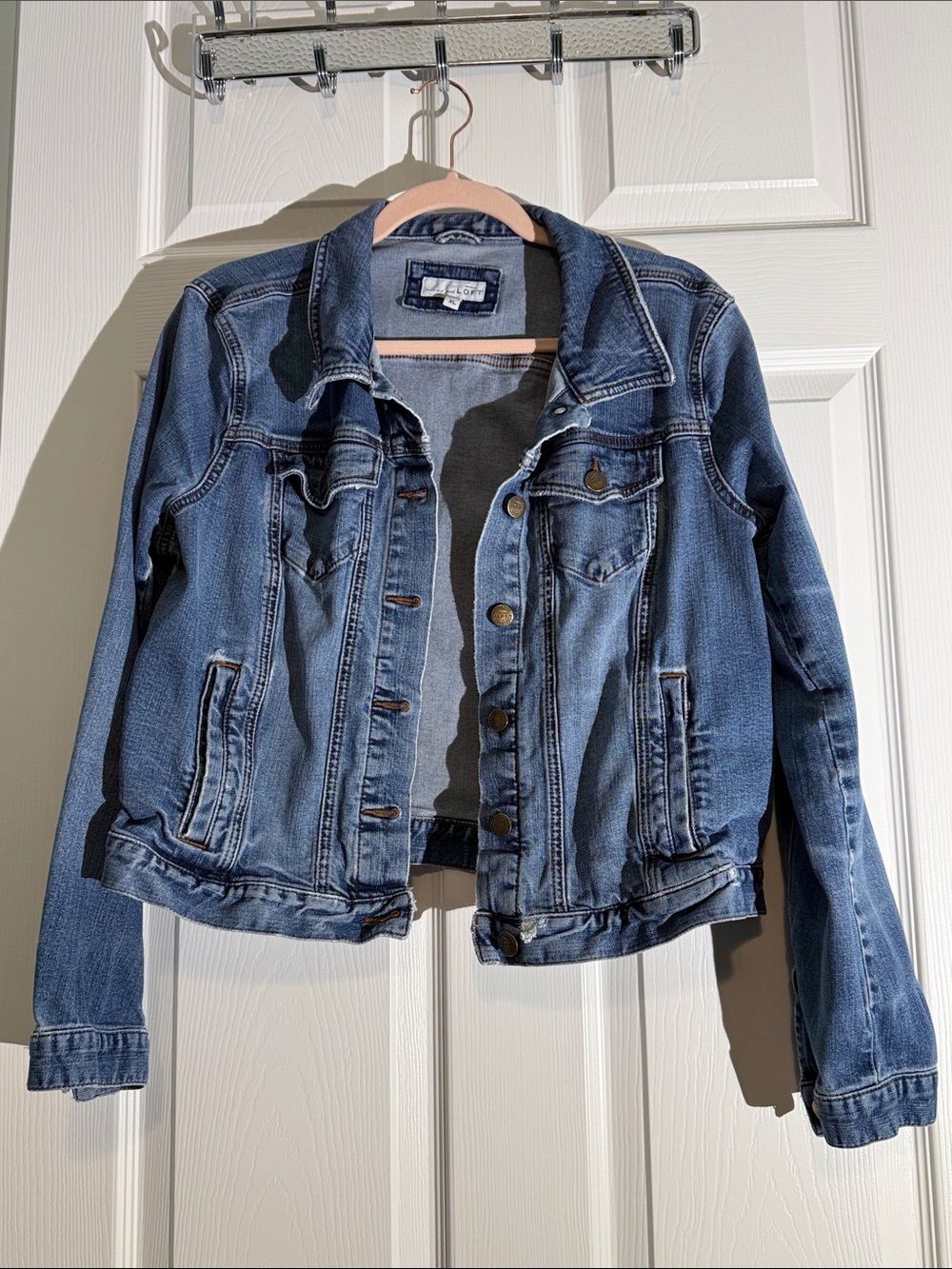 LOFT Medium Wash Blue Denim Jacket